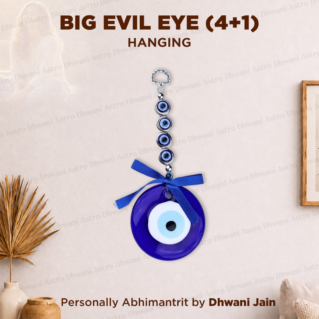 Big Evil Eye (4+1) Hanging - Abhimantrit