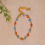 Blue Onxy Evil Eye Anklets