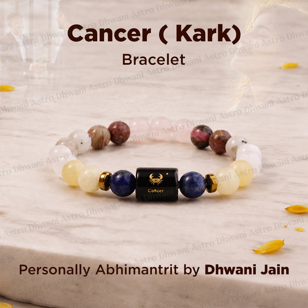 Cancer (कर्क राशि) Zodiac Sign Multi Stone Bracelet