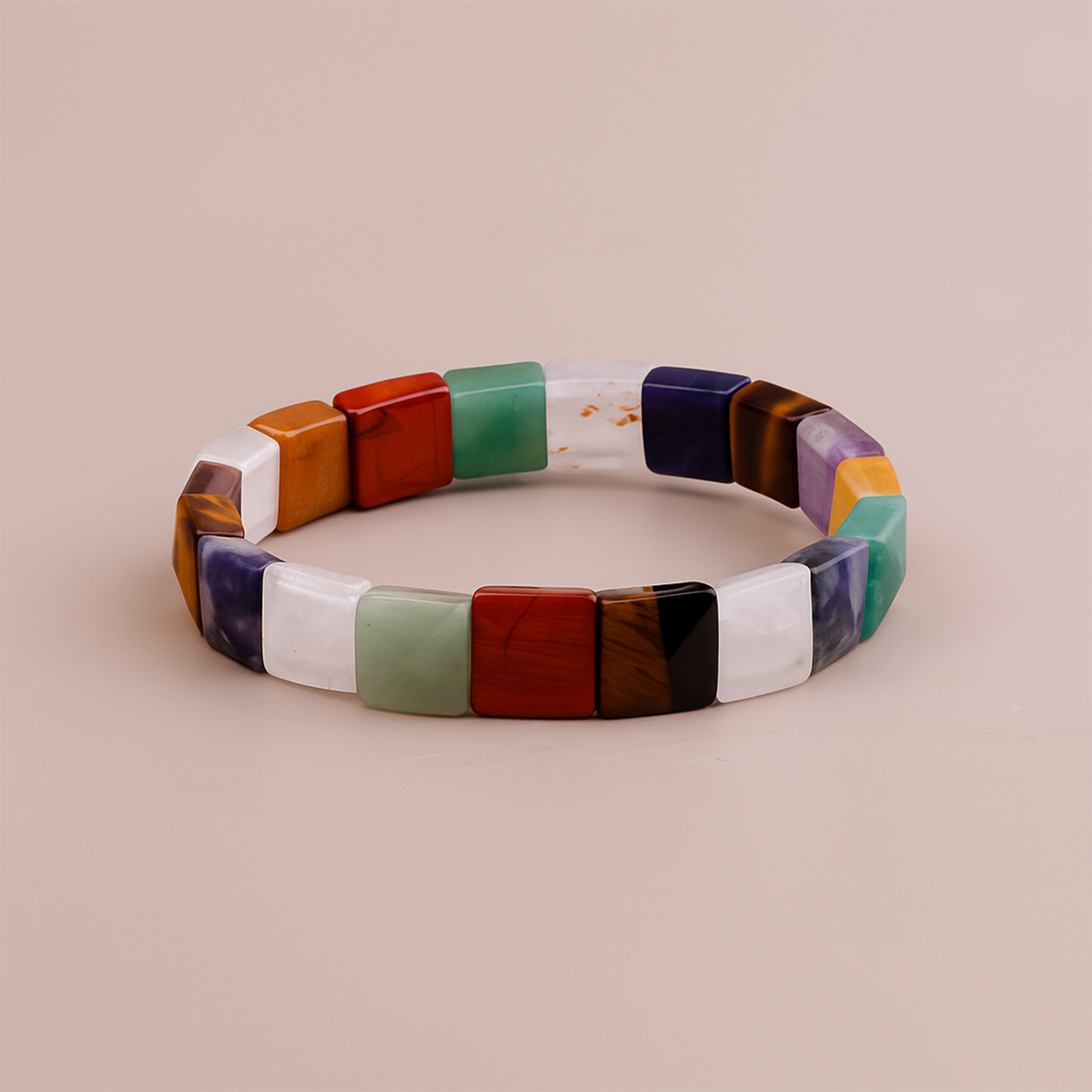 7 Chakra Pyramid Bracelet