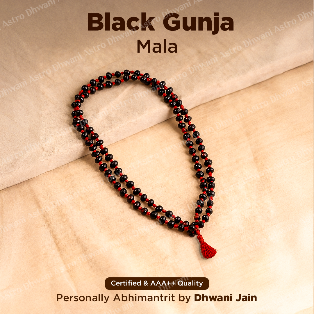 Gunja Mala Black - Abhimantrit & Certified