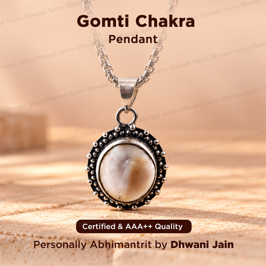Gomti Chakra Pendant - Abhimantrit & Certified