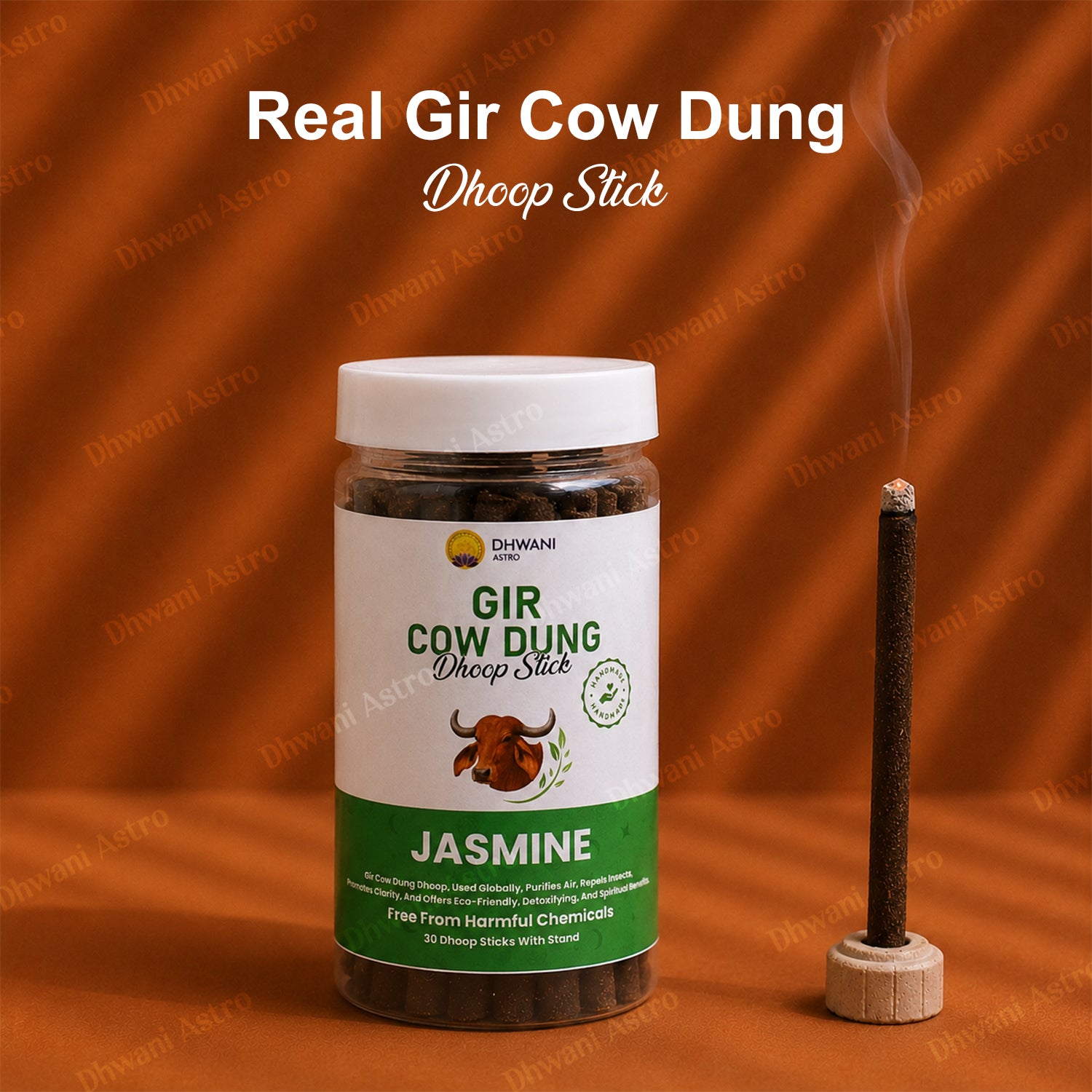 Gir Cow Dung Dhoop Sticks | Pure Gau Dung Incense for Pooja, Meditation & Positive Energy | BUY 2 GET 1 FREE