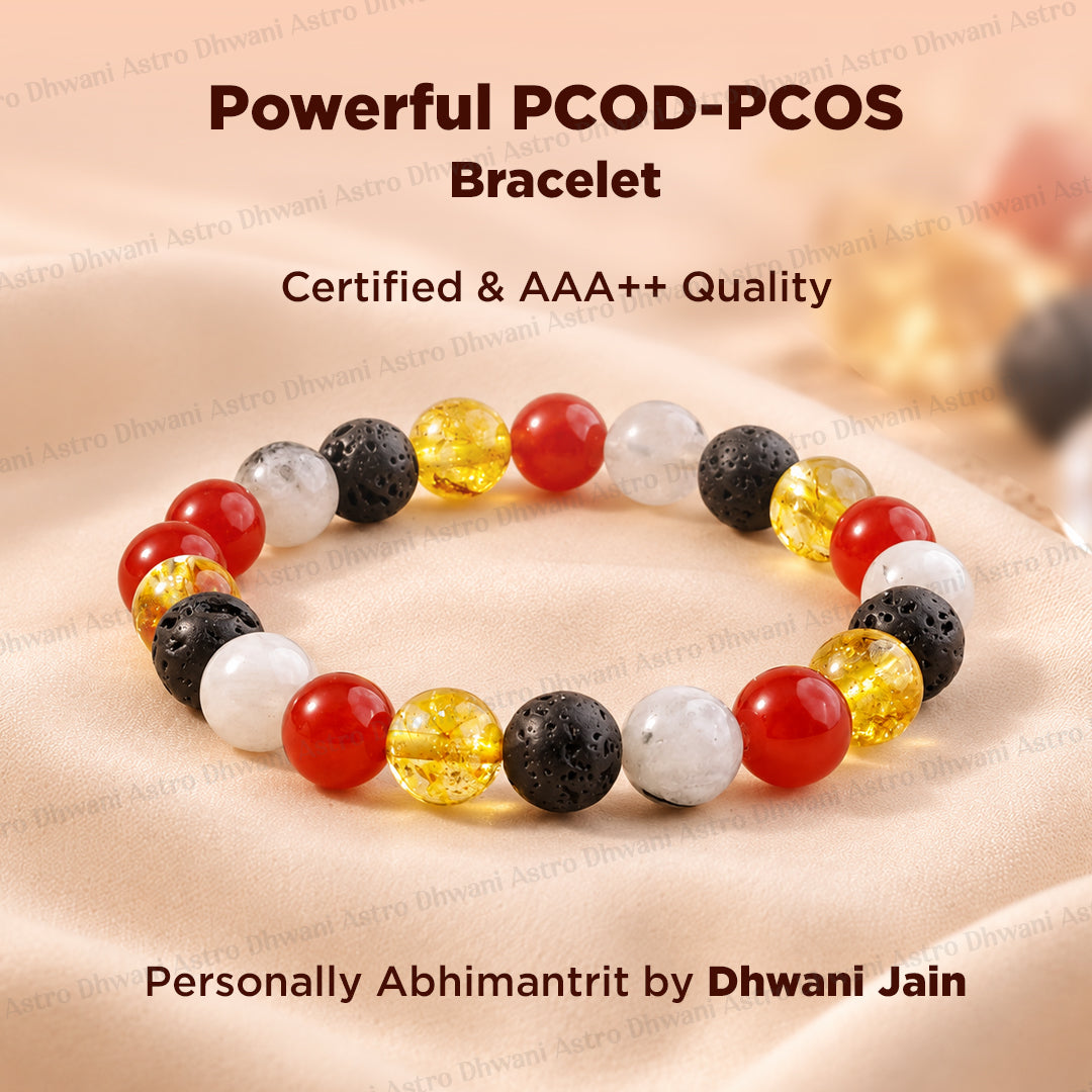 Powerful PCOD-PCOS Healing Bracelet - Abhimantrit & Certified
