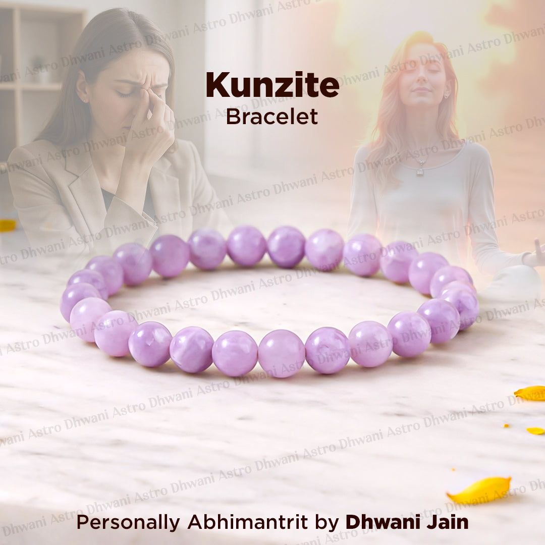 Kunzite Bracelet For Love Emotional Healing Inner Peace