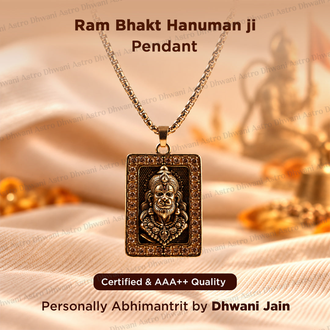 Ram Bhakt Hanuman Pendant (Blessing & Protection) - Abhimantrit