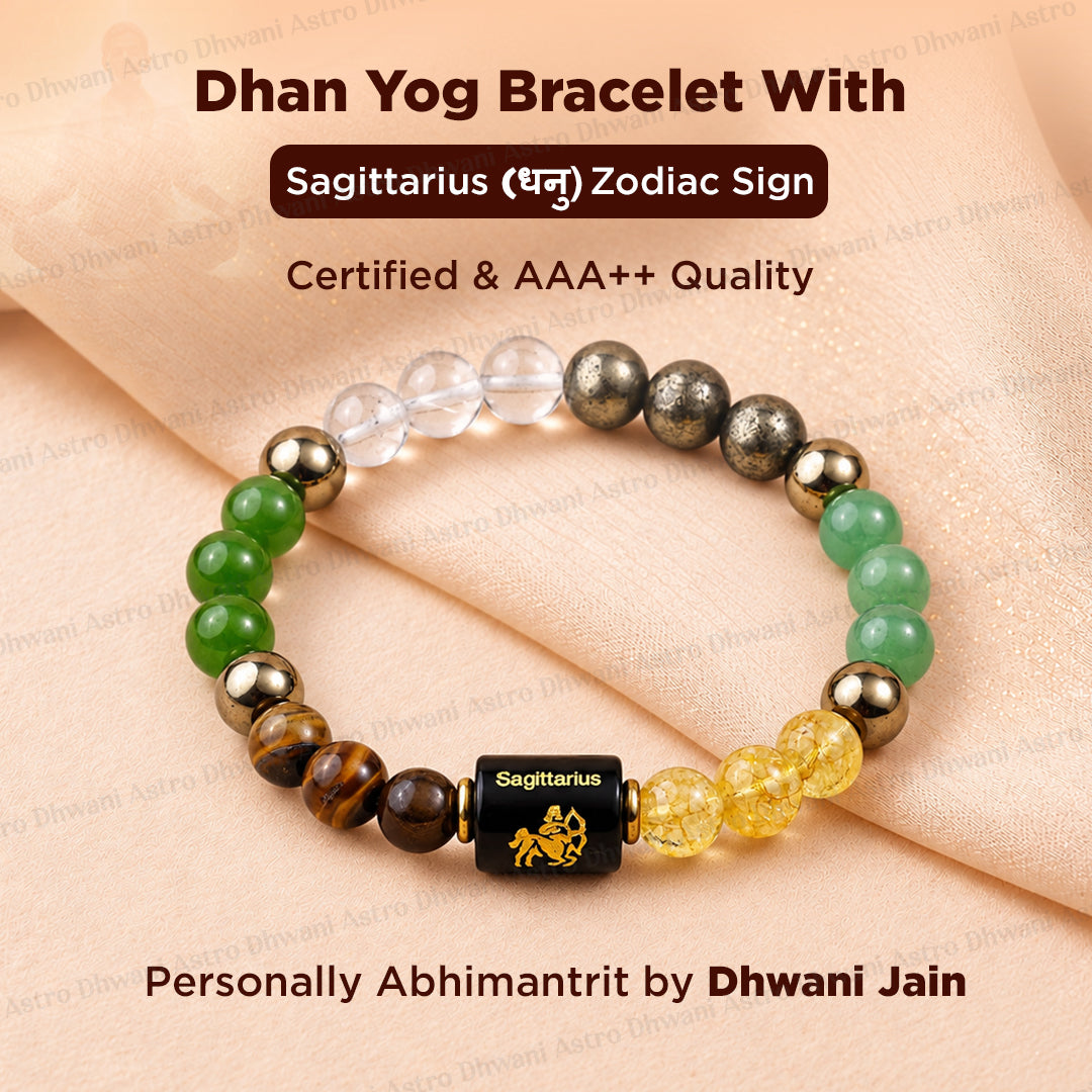 Dhan Yog Bracelet with Sagittarius ( धनु ) Zodiac Sign