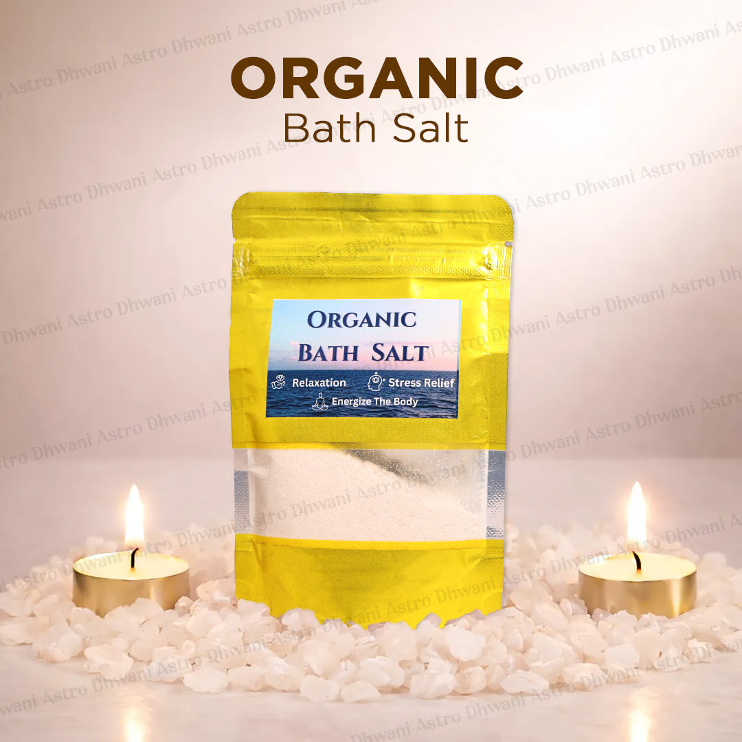 Organic Bath Salt | Aura Cleansing Bath Soak | Stress Relief Mineral Salt