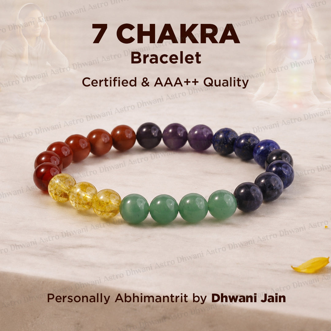 Seven Chakra Bracelet - Abhimantrit & Certified