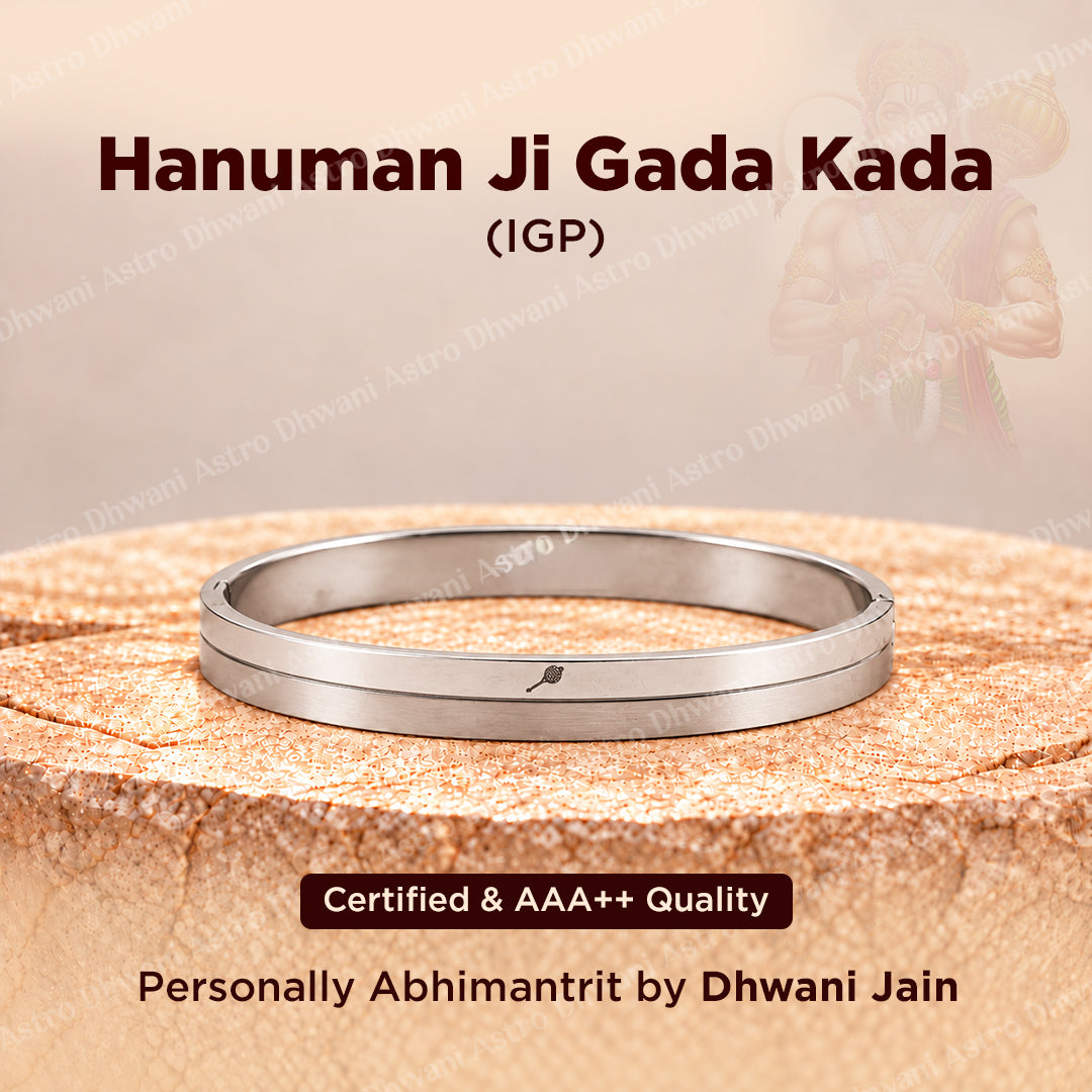 Hanuman Ji Gada Kada Igp silver Plated