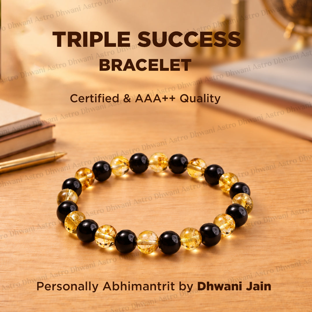 Triple Success Bracelet - Abhimantrit & Certified
