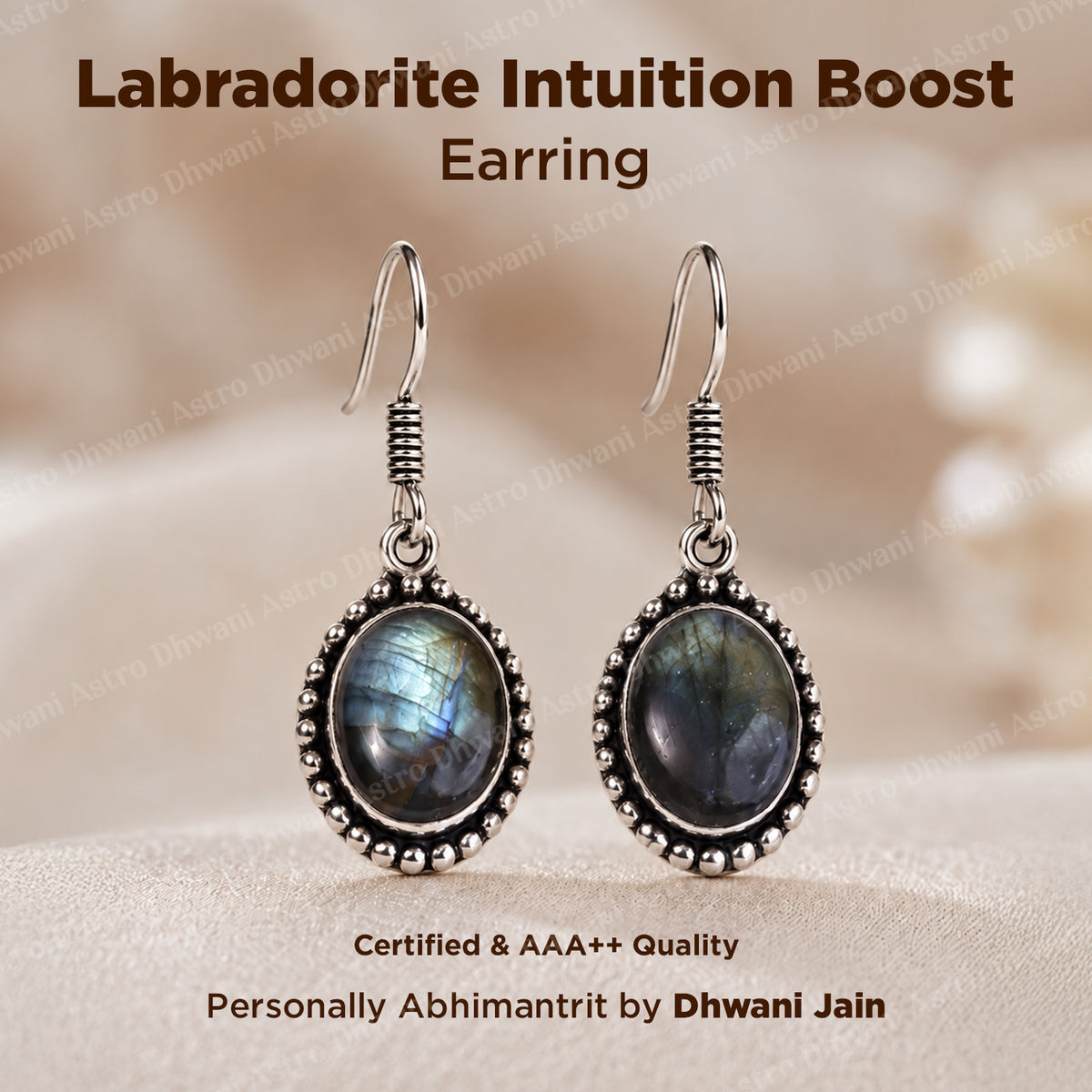 Labradorite Intuition Boost Earring - Abhimantrit