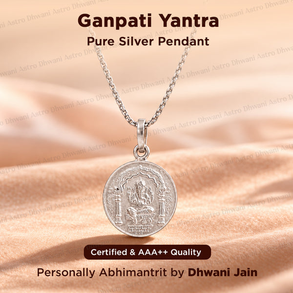 Ganpati Yantra (Pure Silver) – Abhimantrit
