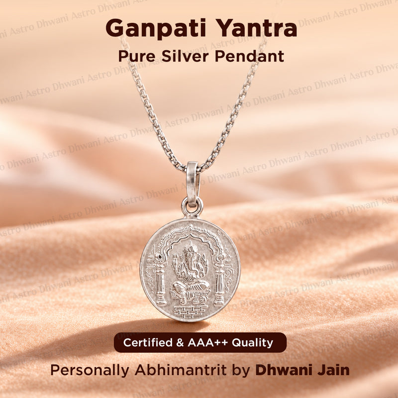 Ganpati Yantra (Pure Silver) – Abhimantrit