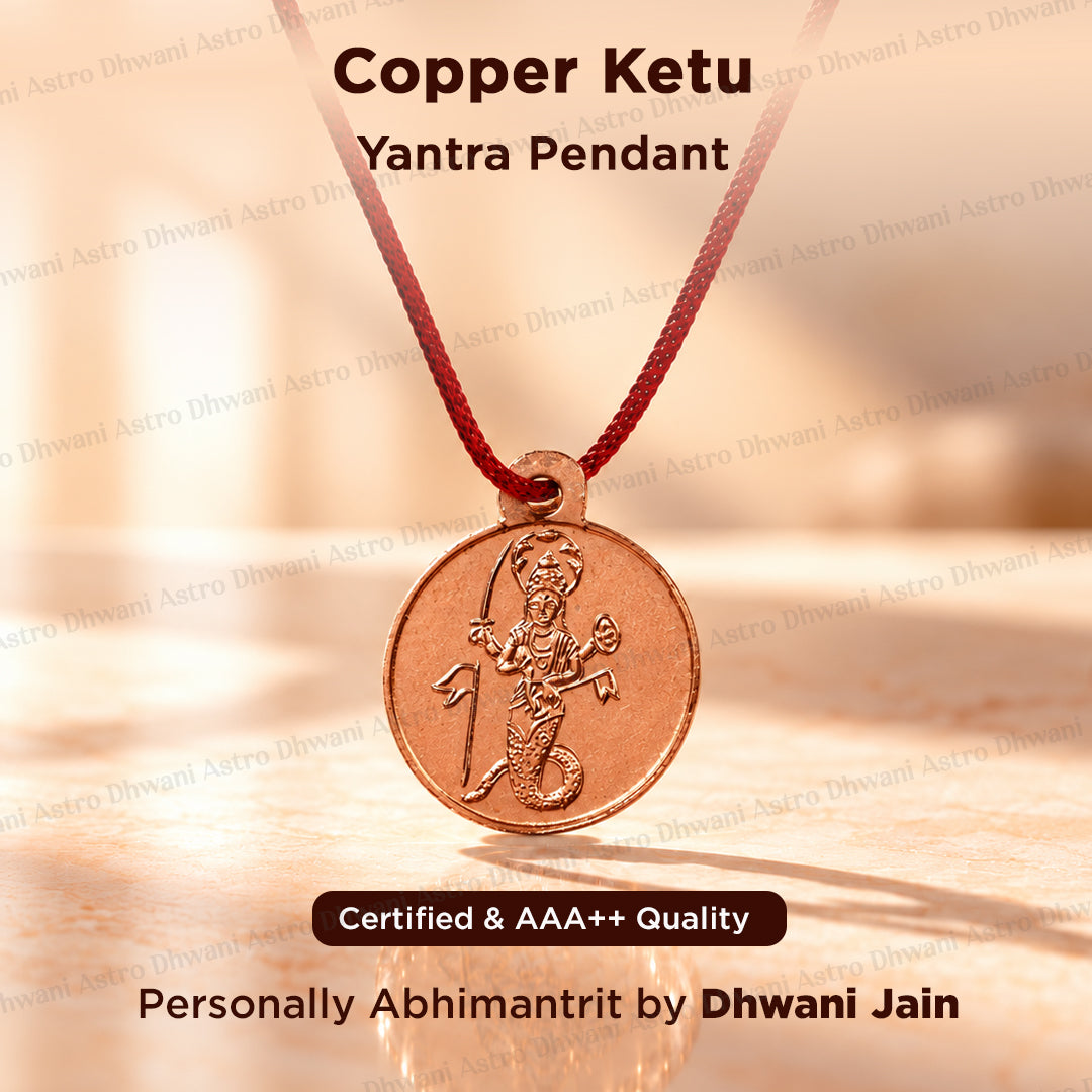 Copper Shree Ketu Yantra For Spiritual Growth Protection