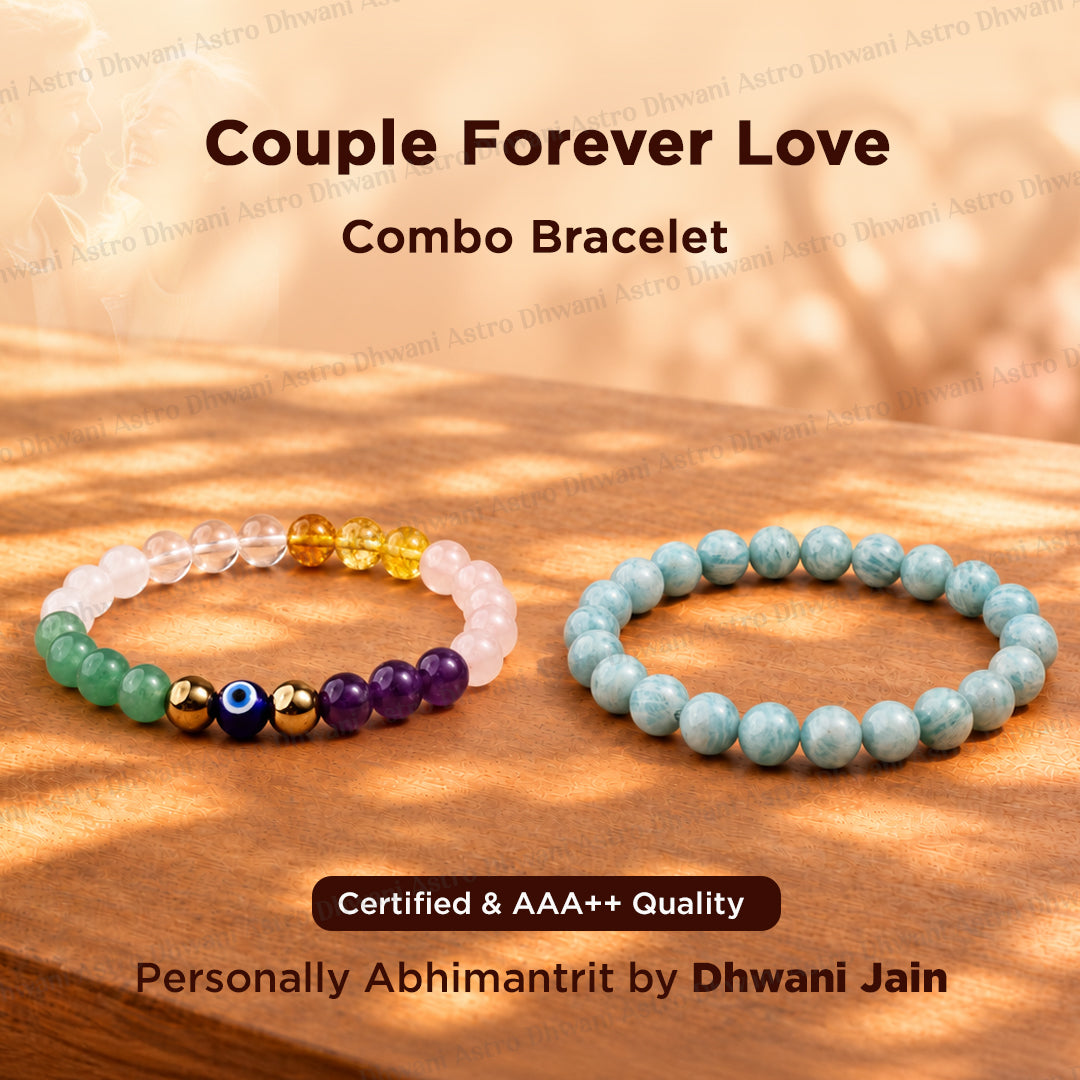 Couple Forever Love Combo Bracelets - Abhimantrit & Certified