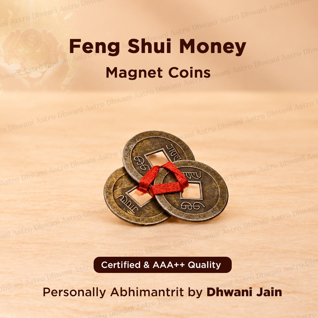 Feng shui Money Magnet coin - Abhimantrit & Certified