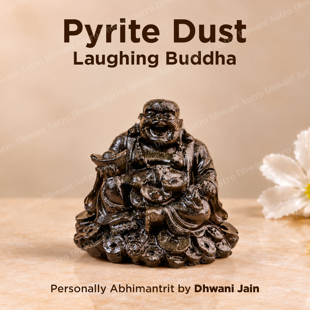 Pyrite Dust Laughing Buddha - Abhimantrit