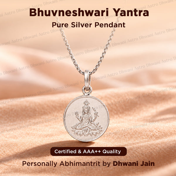 Bhuvneshwari Yantra (Pure Silver) – Abhimantrit