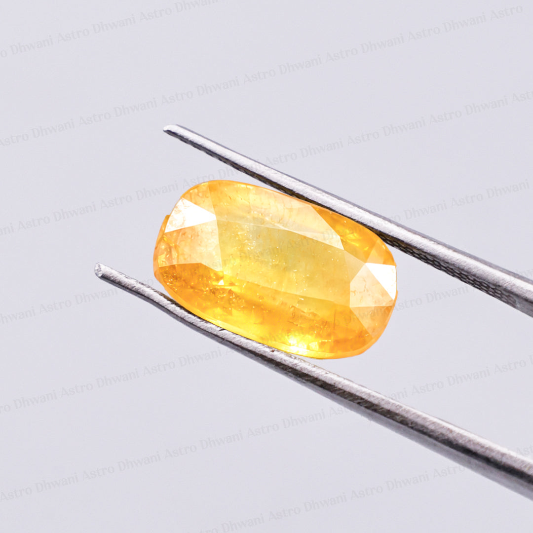 Yellow Sapphire ( Pukhraj )- 7.51 Carat