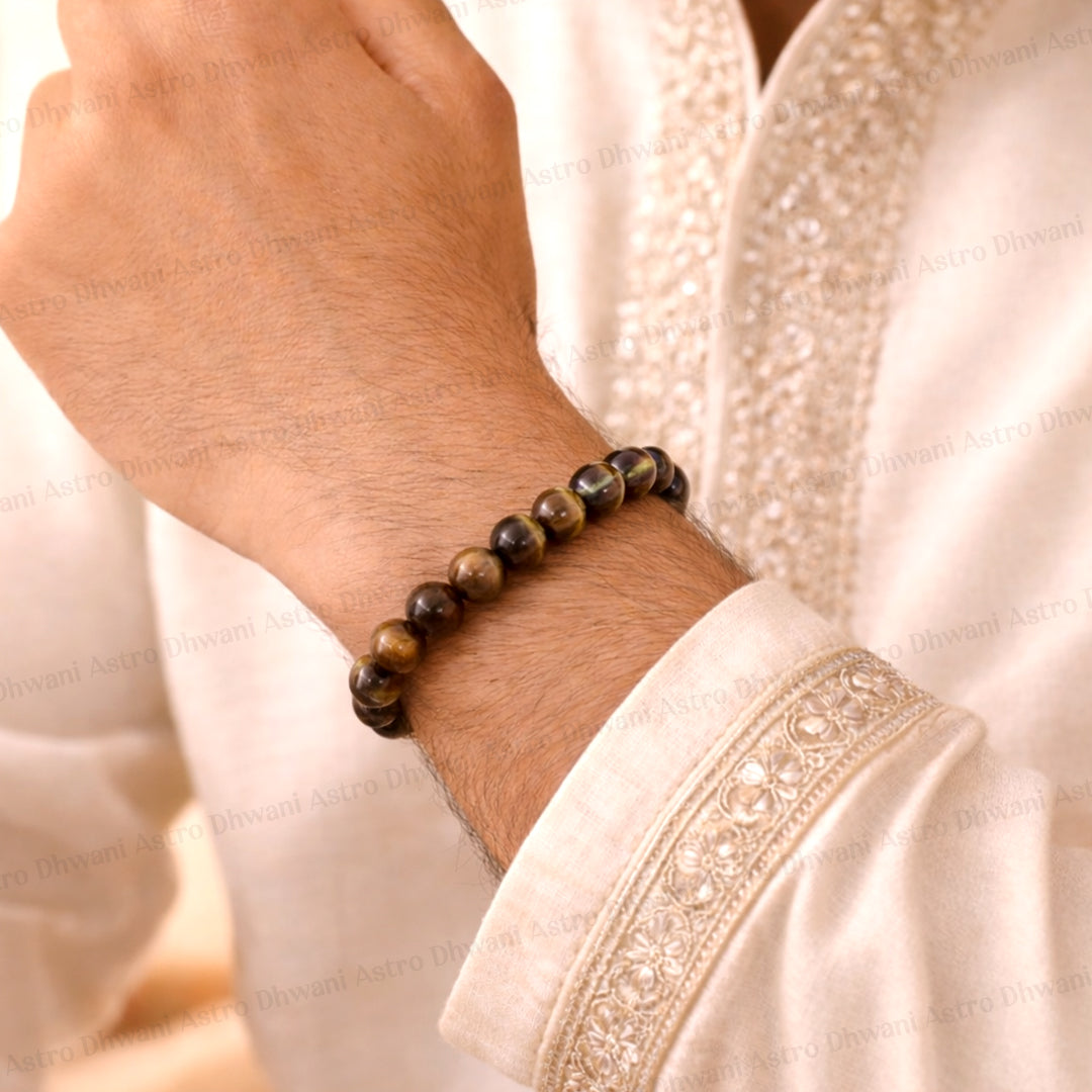 Tiger Eye Bracelet For Confidence Protection Success