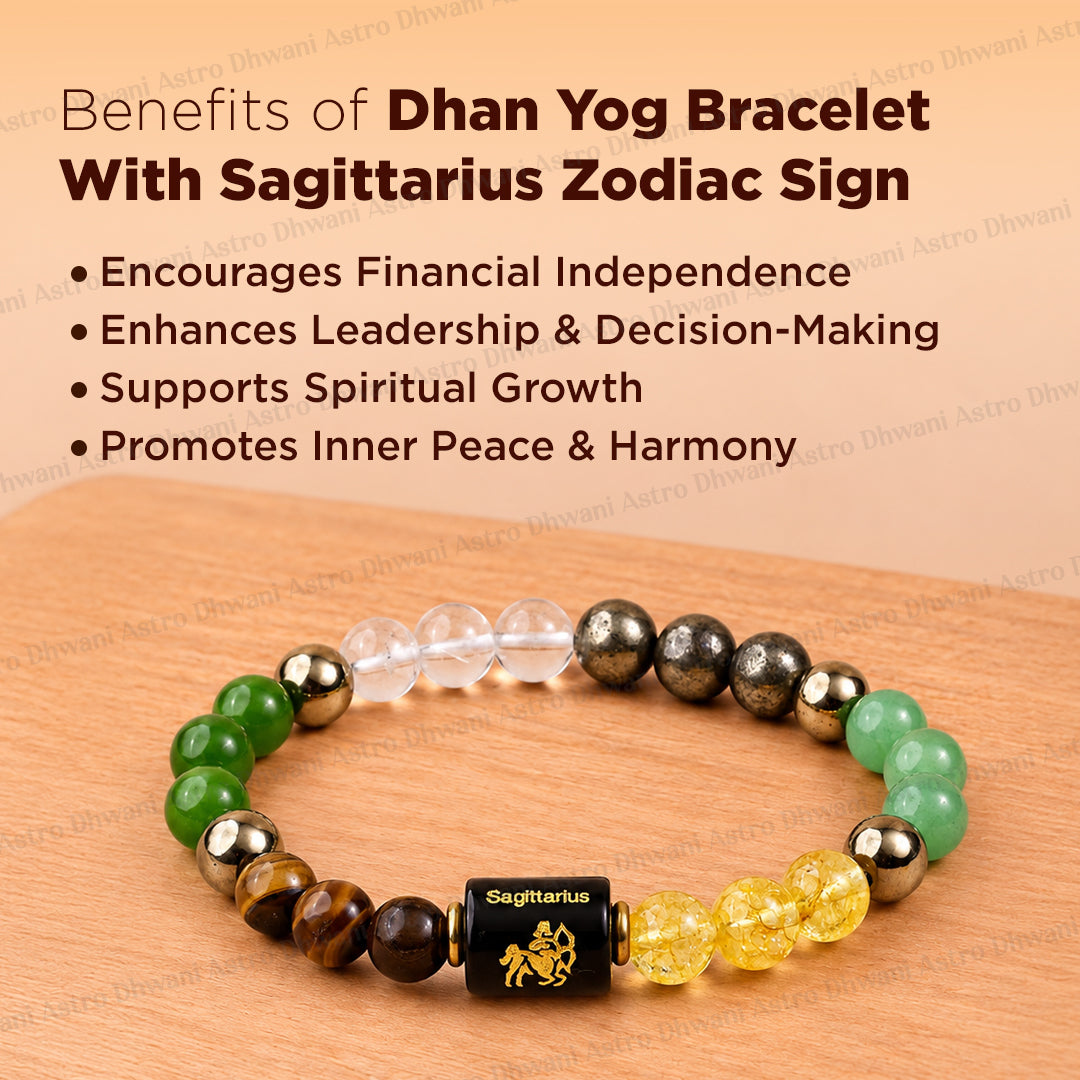 Dhan Yog Bracelet with Sagittarius ( धनु ) Zodiac Sign