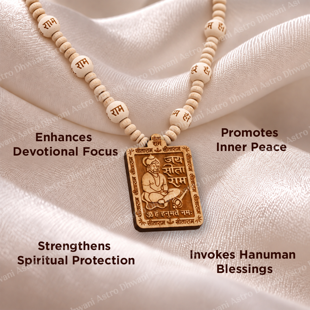 Hanuman Ji Tulsi Kanthi Mala - Abhimantrit