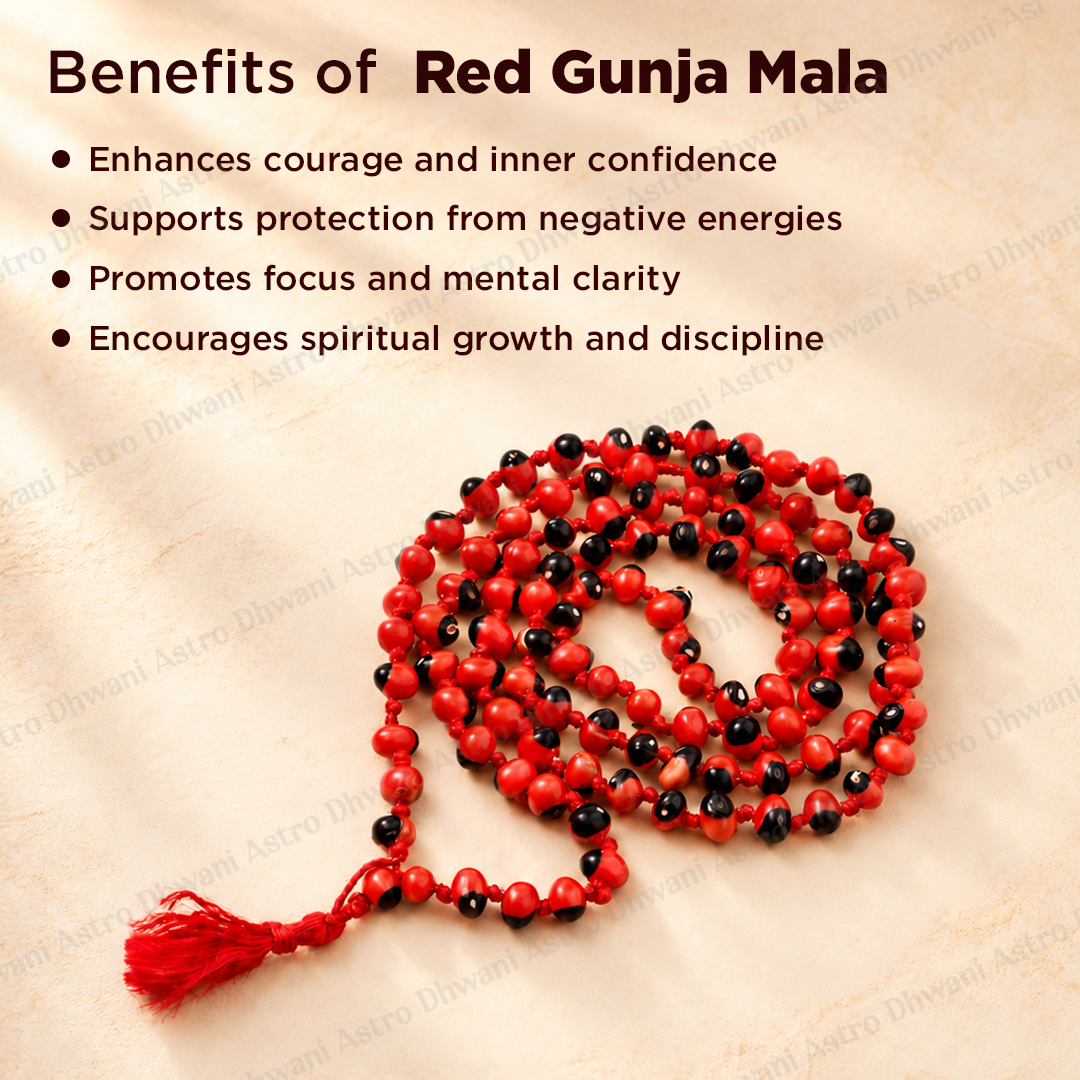 Gunja Mala Red – Abhimantrit & Certified