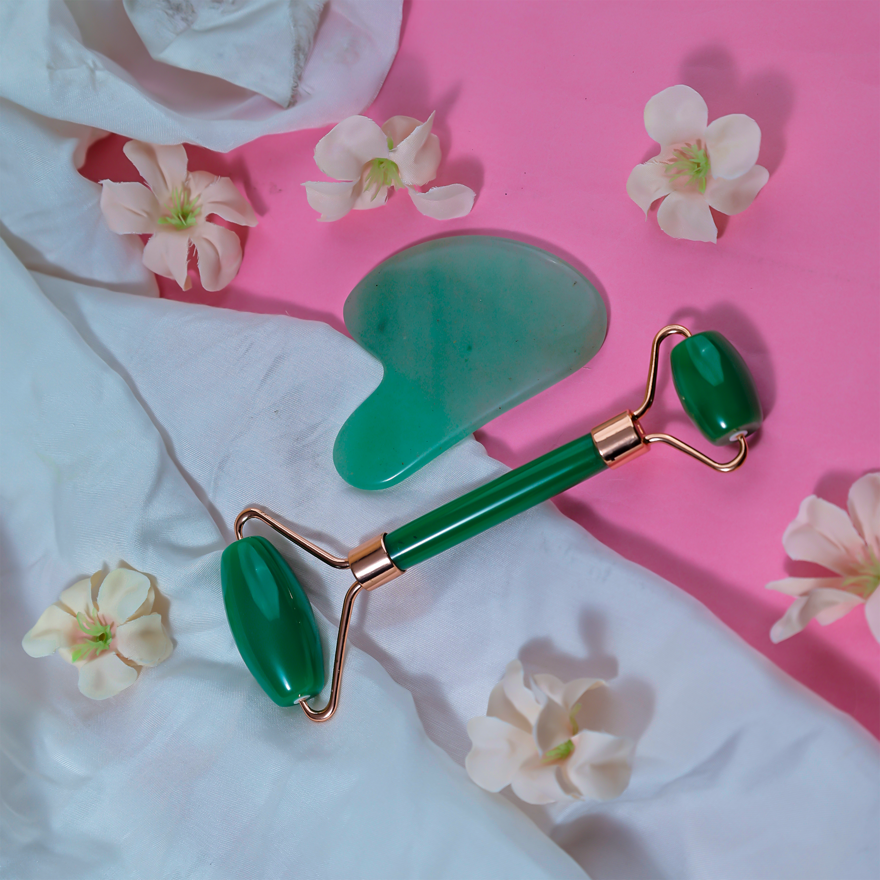 Green Jade Face Roller & Gua Sha