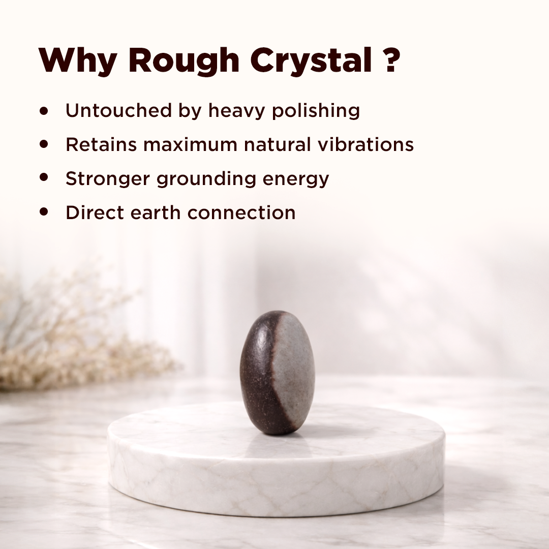 Narmadeshwar Rough Stone - Abhimantrit & Certified