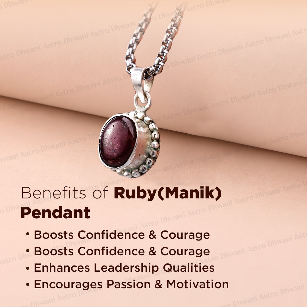 Ruby ( Manik ) Pendant