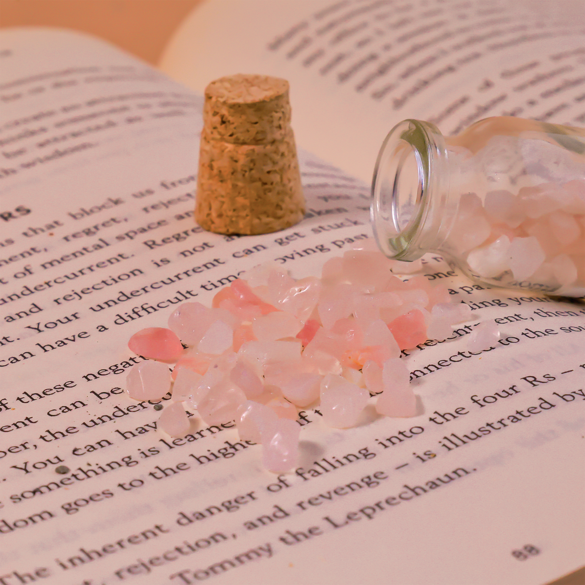Rose Quartz Bottle Chips