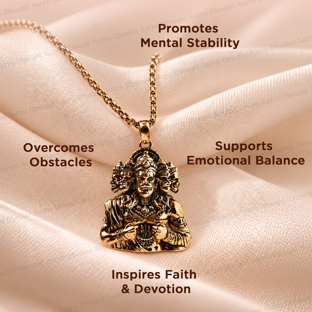 Panchmukhi Hanuman Ji  Pendant (Blessing & Protection)- Abhimantrit