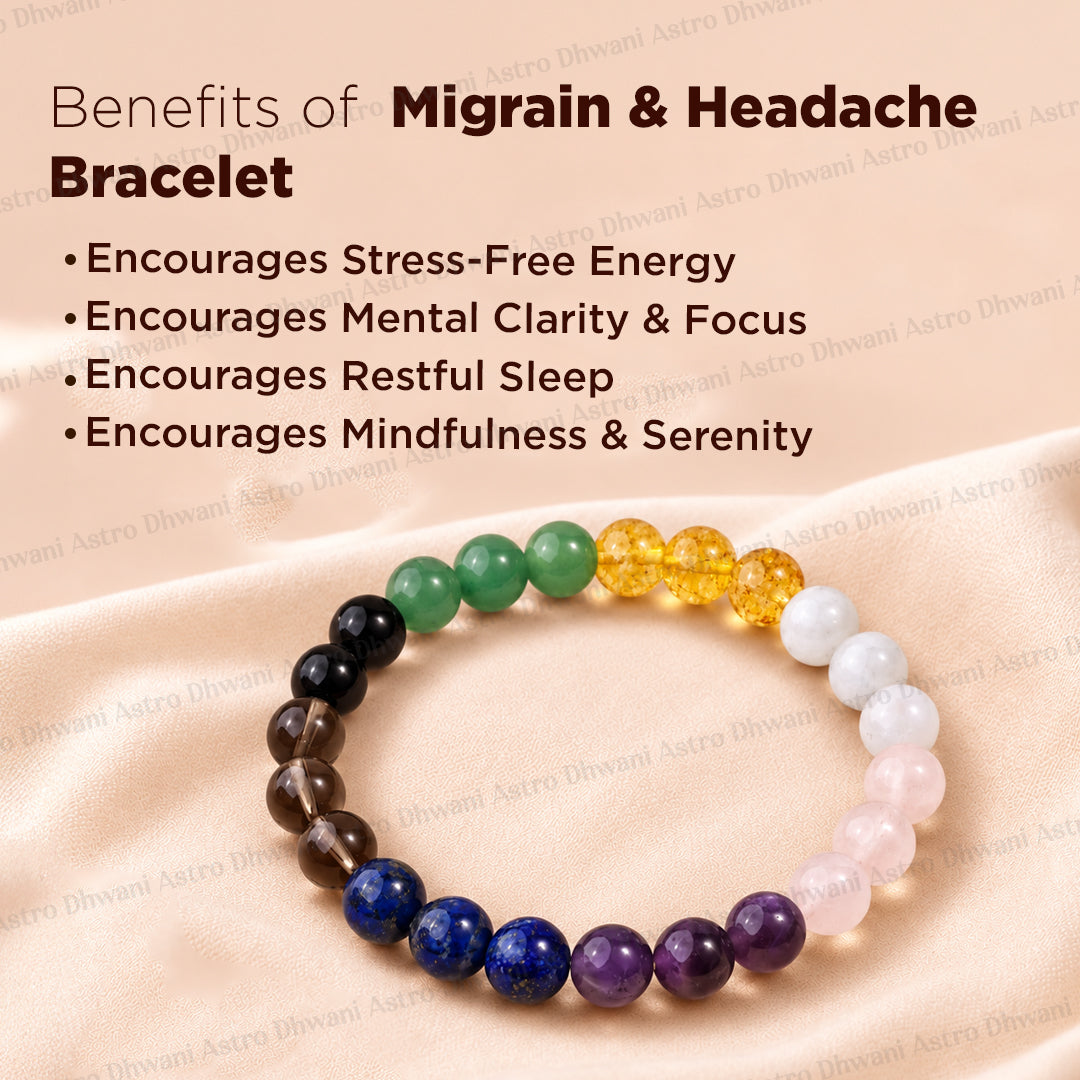 Migrain & Headache Bracelet - Abhimantrit & Certified
