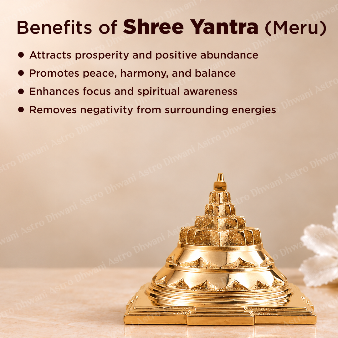 Shree Yantra Meru Abhimantrit Energized