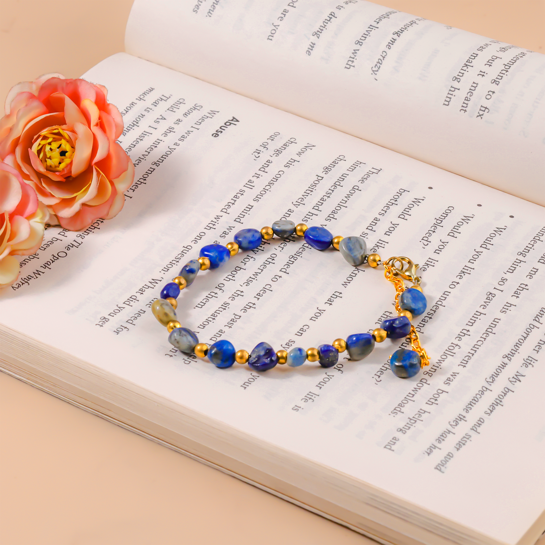 Natural Lapiz Lazuli AnkletNatural Lapiz Lazuli Anklet