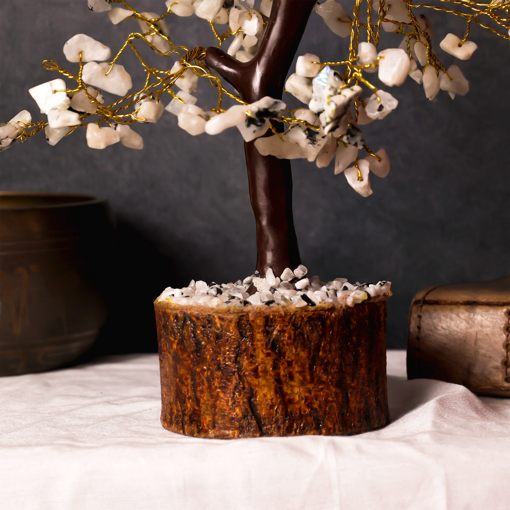 Moonstone Crystal TreeMental Stress Relief & Confidence: Moonstone Crystal Tree