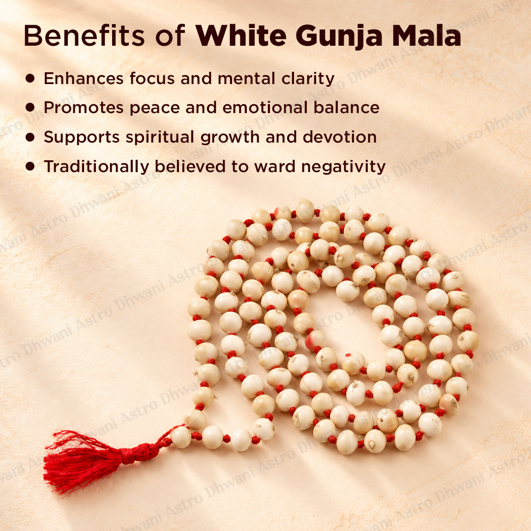 White Gunja Mala