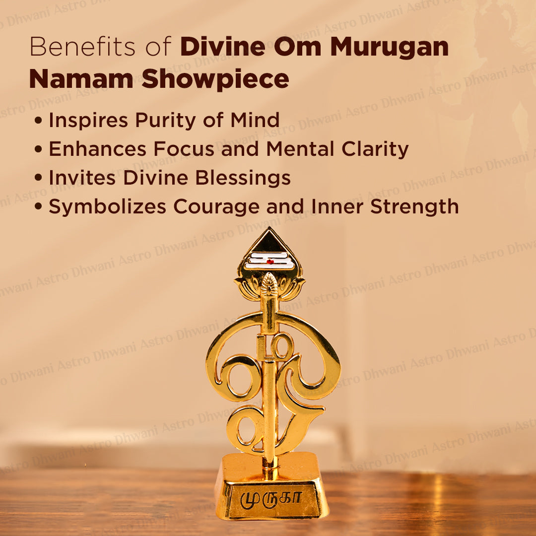Divine Om Murugan Namam Showpiece