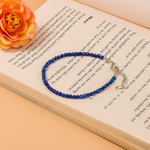 Lapis Lazuli Diamond Cut Anklet