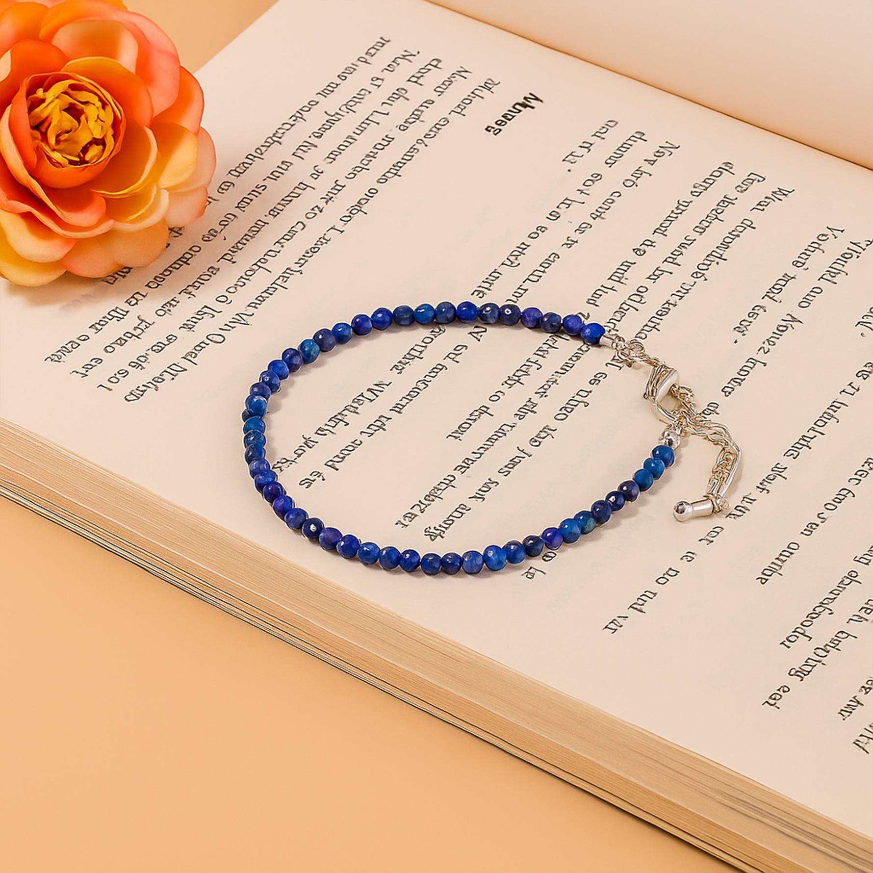 Lapis Lazuli Diamond Cut AnkletLapis Lazuli Diamond Cut Anklet