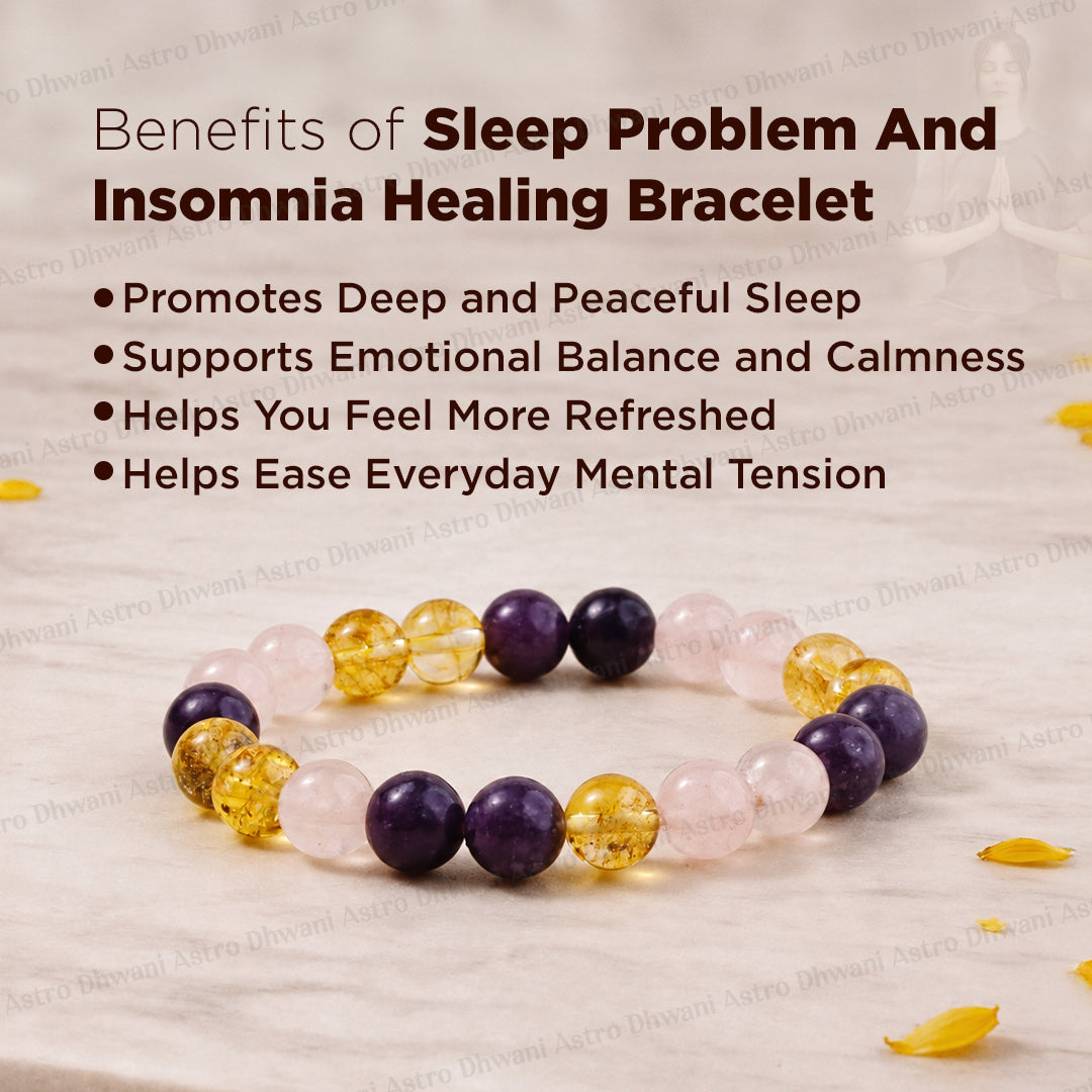 Sleeping Problem & Insomnia Healing Bracelet - Abhimantrit & Certified
