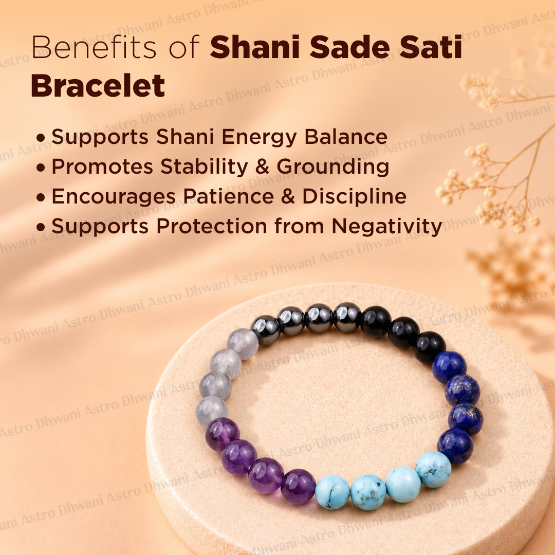 Shani Sade Sati Bracelet - Abhimantrit & Certified