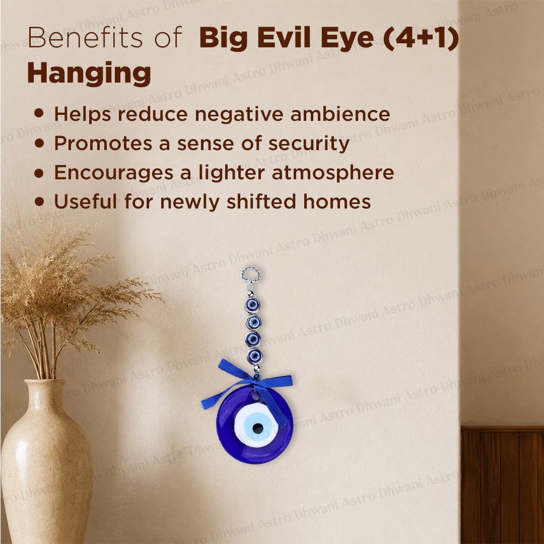 Big Evil Eye (4+1) Hanging - Abhimantrit