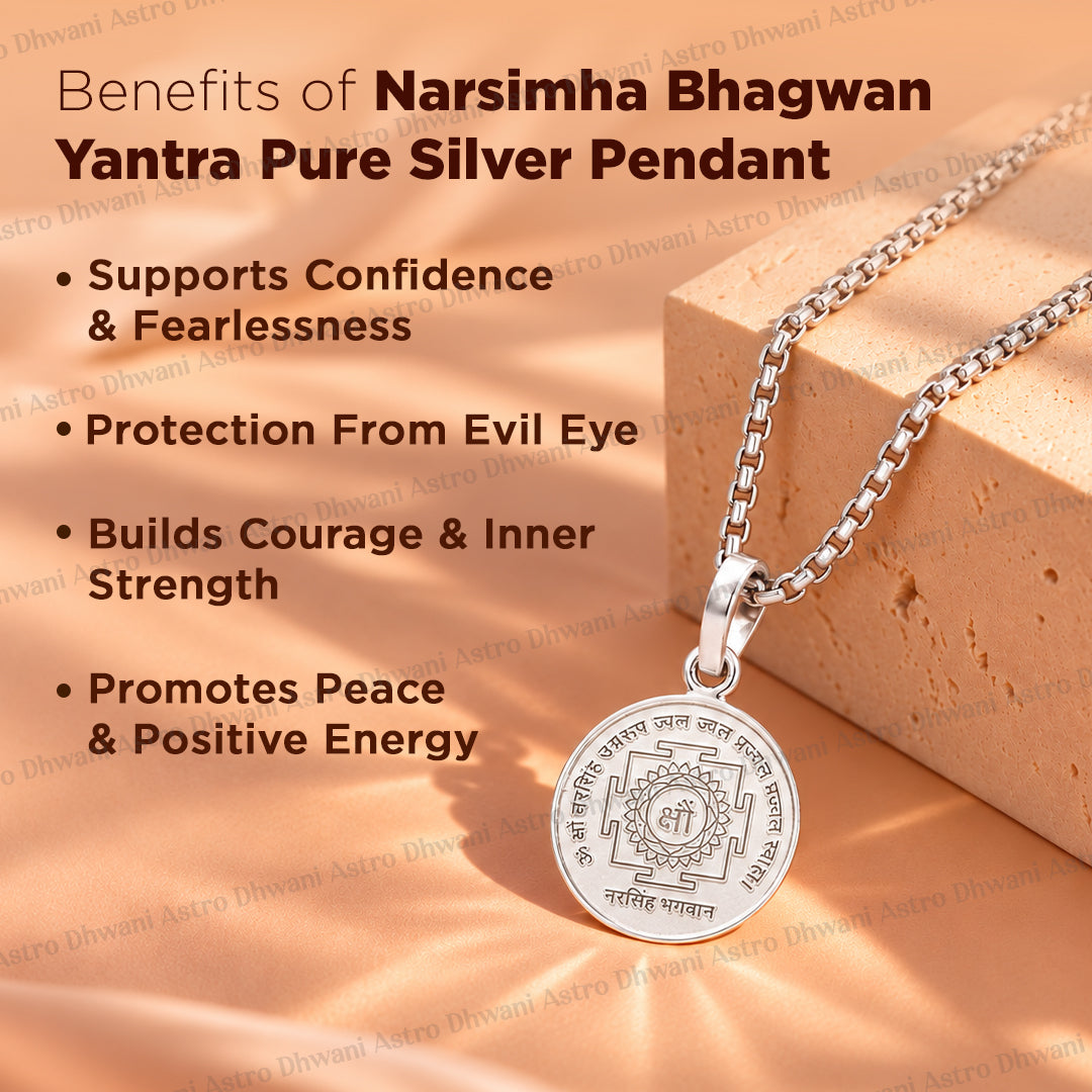 Narsimha Bhagwan Yantra ( Pure Silver ) Abhimantrit