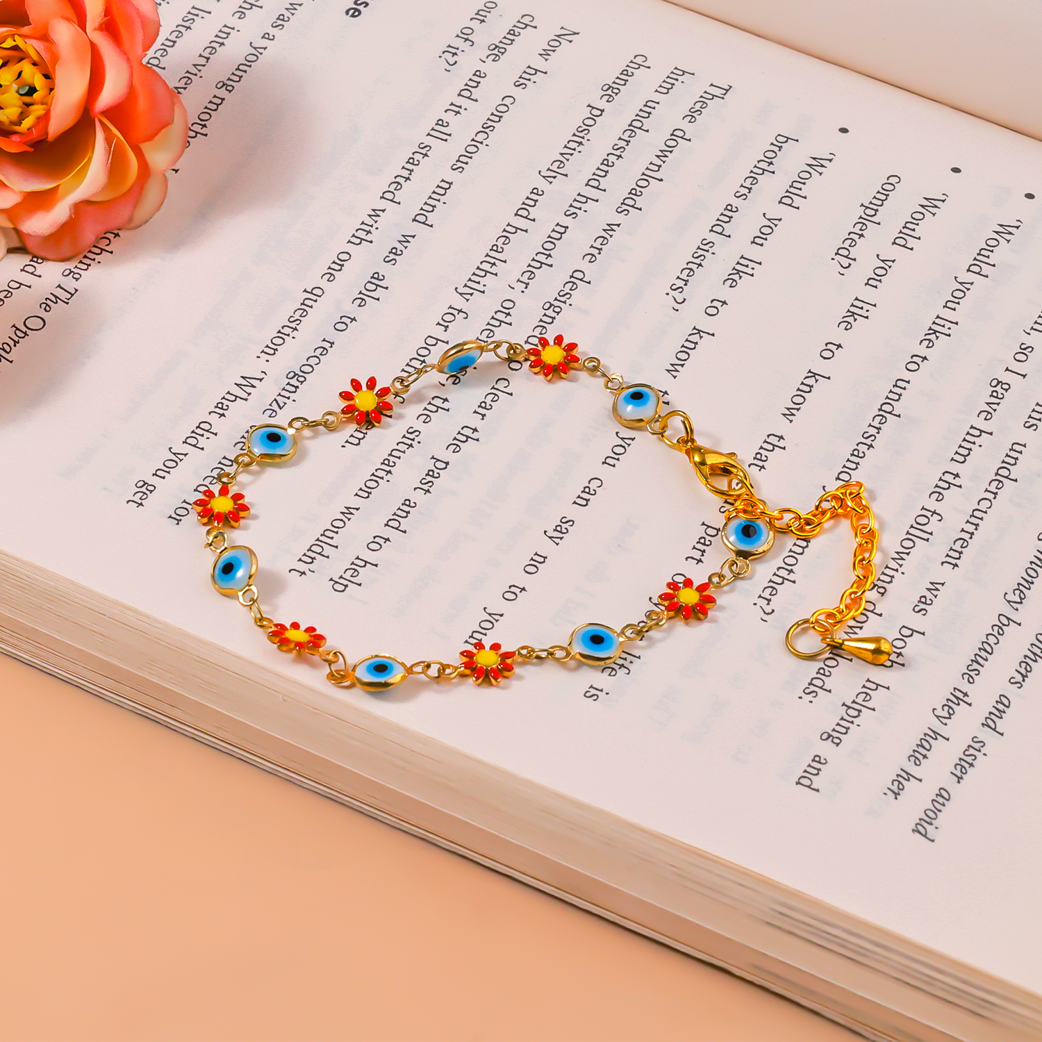 Blue Onxy Evil Eye Anklets