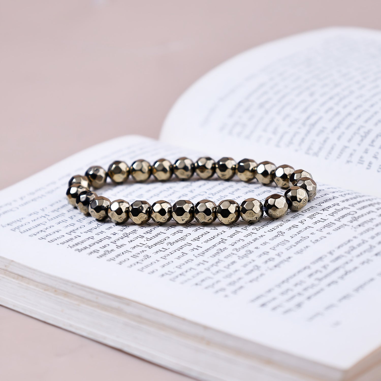 Pyrite Diamond Cut Bracelet
