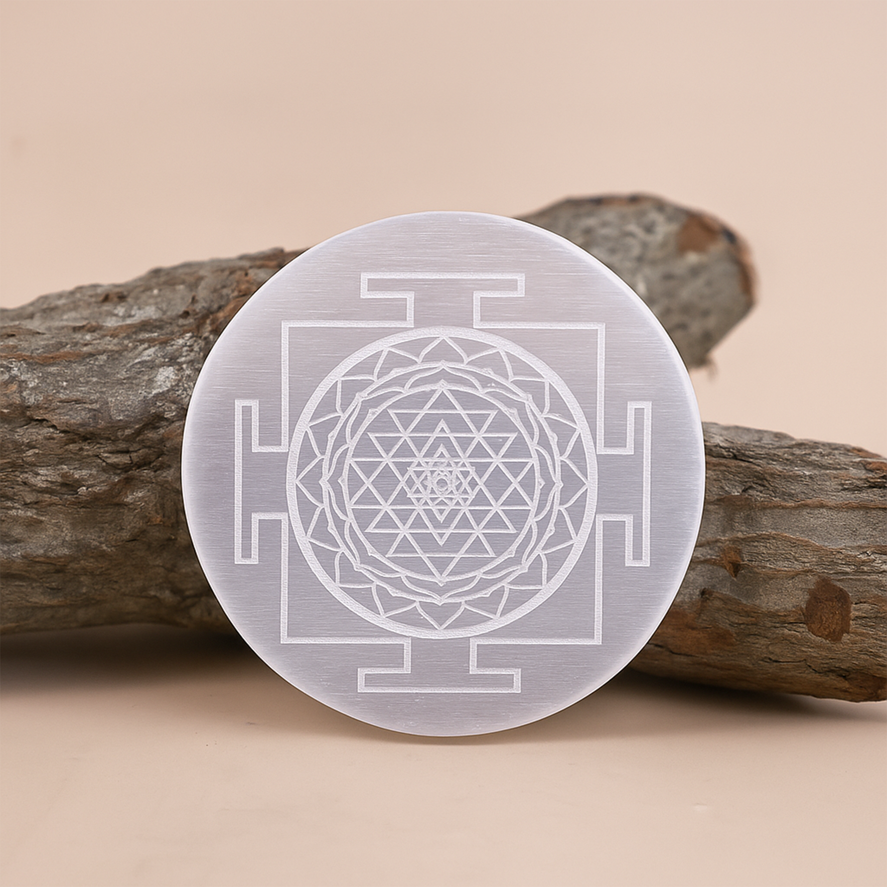 Shriyantra Selenite Plate Circle – Crystal Charging & Cleansing