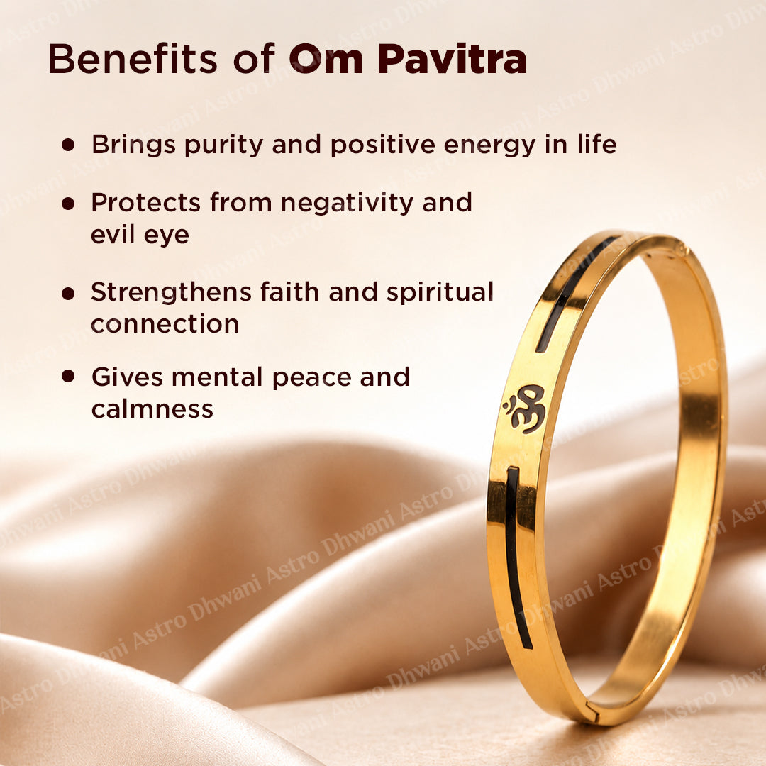 Om Pavitra Kada (IGP Gold Plating) – Abhimantrit
