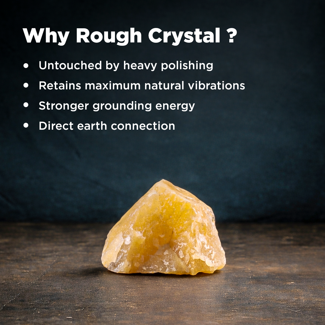 Yellow Aventurine Rough Stone - Abhimantrit & Certified